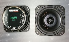 COPPIA CASSE AUTO ALTOPARLANTI MONACOR 60 watt di picco 100mm 2vie CRB-100PP