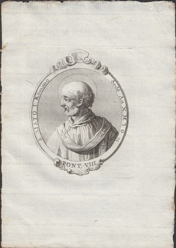 Stampa incisione papa sisto - stampa,