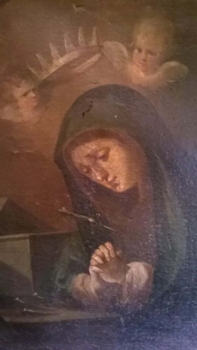 Oil canvas madonna 18 - on,