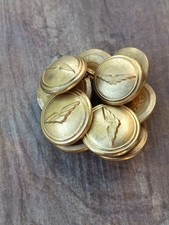 Lotto Bottoni militare vintage divisa Aeronautica 6 pz. grande +4 più Piccole...