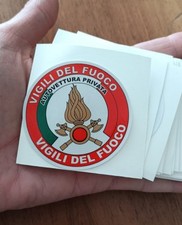 1 Sticker Vigili Del Fuoco AUTOVETTURA PRIVATA Adesivo Vetro