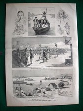 L'occupazione militare inglese in Birmania nel 1886, disegno di A. Bonamore