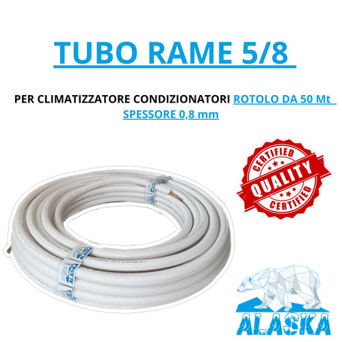 Tubo rame condizionatore - 5/8,