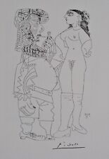 Pablo PICASSO: L'Uomo Con La Pipa, LITHOGRAFIA Erotica Firmata