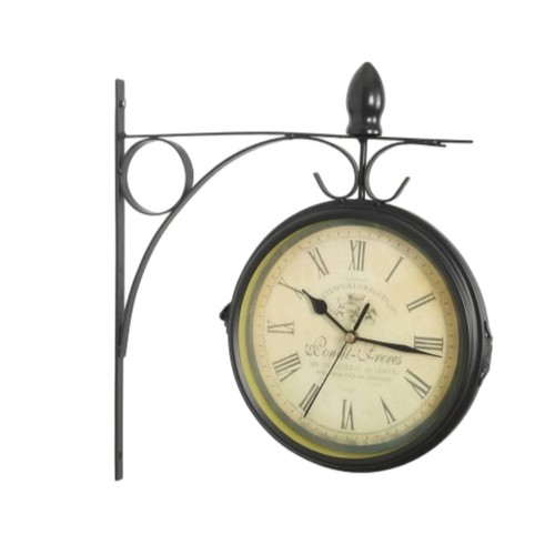 Orologio parete con staffa - con,