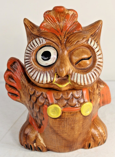 Vintage owl cookie jar - vintage,