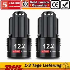 2 pezzi batteria 4000 mAh per Bosch GB-A BAT412 BAT411 Li-ion GSR GDR 10,8 V/12 V ACCU
