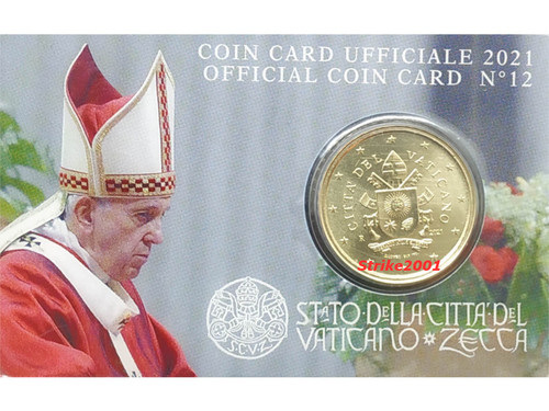 Euro vaticano 2021 coin - coin, card