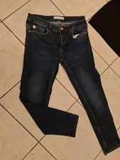 Jeans ZARA  Donna Cotone Blu Woman Trousers Core Denim Casual Skinny