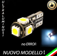 HYPER LED CANBUS T10 W5W 5 LED ULTRA BIANCHI ALTISSIMA LUMINOSITA' 6000K 12V