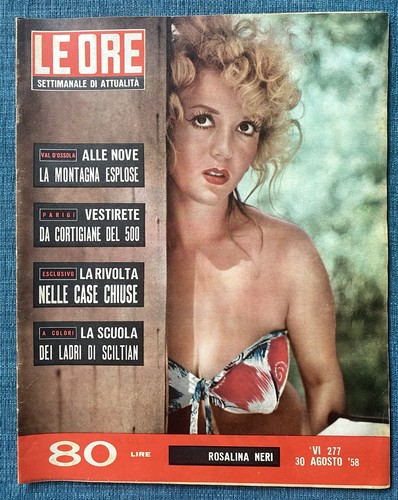 Rivista ore italia 1958 le - 1958,