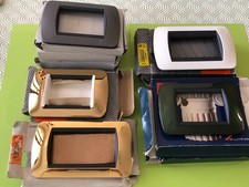 Placche BTICINO Living International ORIGINALI METALLO BIANCO/GRAFITE/ORO