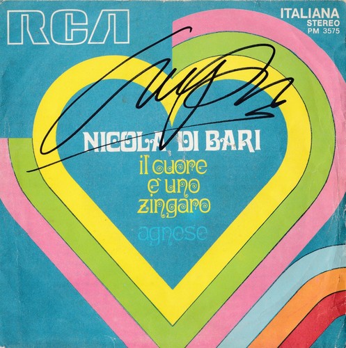 Autografo nicola bari su - autografo,
