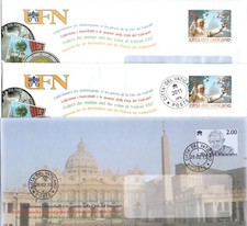 PAPA BENEDETTO XVI FILATELIA STORIA POSTALE VATICANO 3 BUSTE UFFICIALI