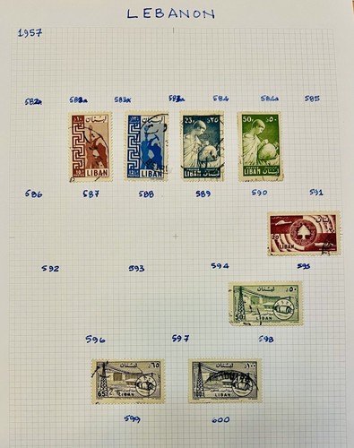 Francobolli libano 1957 - libano,