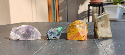 Minerali 4pcs 177g fluorite - minerali,