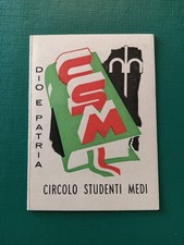 Tessera Partito Movimento Sociale Italiano MSI Circolo Studenti Giovane Italia