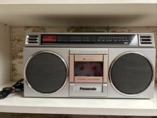 Radio Am/Fm Vintage anni 80 Panasonic Rx-4920 Silver Boombox Tape Cassette Deck