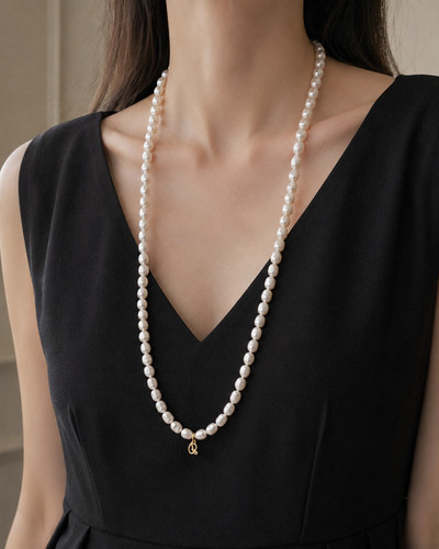 Collana perle fiume - perle, di