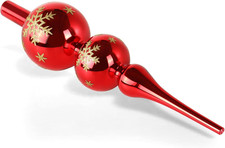 Puntale Albero Natale Rosso