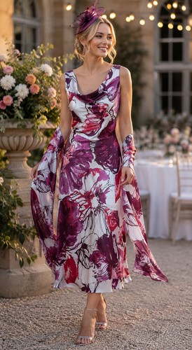 Abito midi raso ann harvey - ann,