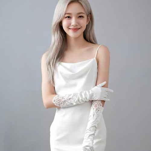 Guanti sposa per - per, bianchi
