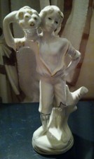 Statua capodimonte bambino con - statua,