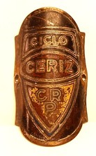 FREGIO STEMMA CERIZ CESARE RIZZATO PD BICI EPOCA BICICLETTA HEAD BADGE BICYCLE