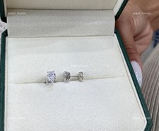 Orecchini a perno donna coraggiosa diamanti coltivati ​​in laboratorio oro...