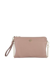 Ynot - Borsa clutch in pelle sintetica con tracolla Happy