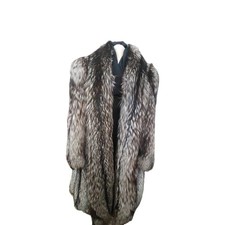Pelliccia Volpe Argentata Tg L Come Nuova