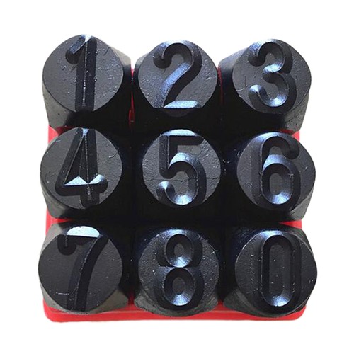 9pz numeri punzonatura in - 9pz, di