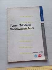 Volkswagen-Audi produzione completa modelli 1945-1993 depliant poster originale