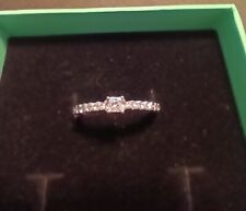 ANELLO SOLITARIO FIDANZAMENTO PROPOSTA ORO 18 KT DIAMANTE NATURALE  PRINCESS