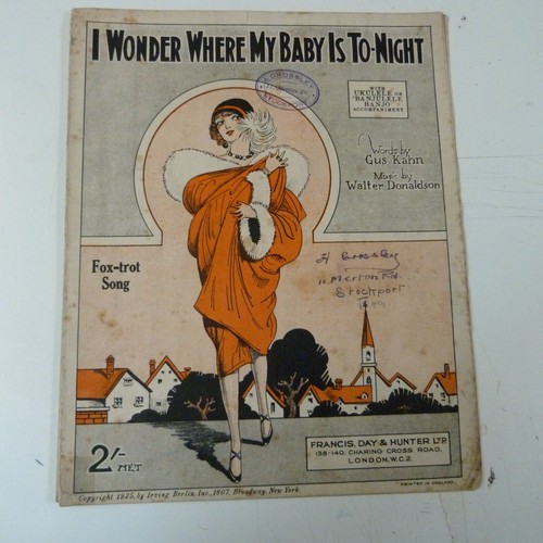 Foglio canzone wonder where - i,
