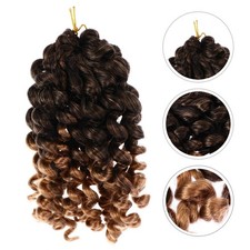  4 pezzi primavera torsione crochet capelli corti bob ricci estensione dei