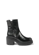 Tronchetto Janet&Janet Bea donna in pelle nero e nero semi lucido 04182