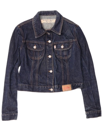 Guess giacca donna crop denim - donna,
