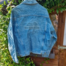 Giacca jeans Easy Riders denim blu chiaro moto made in USA taglia large anni 90