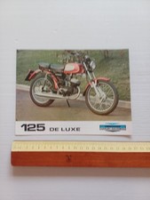 Aermacchi Harley-Davidson 125 R/C - 125 De Luxe 1972 depliant italiano originale