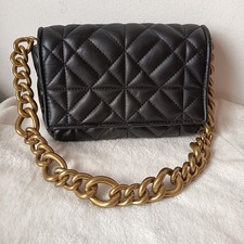 Zara borsa tracolla nera - zara,