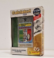 TIN BOX 1970/1971 DA COLLEZIONE+15 BUSTINE (75 FIGURINE + 15 COUPON) - SIGILLATO