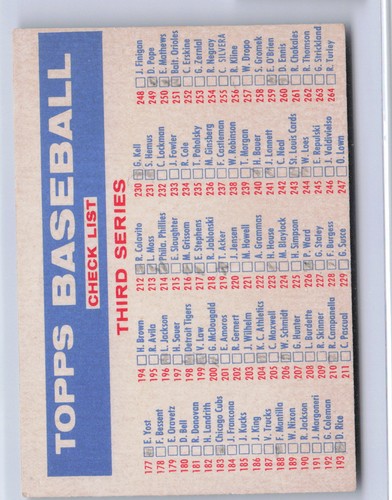 Bazooka topps checklist - bazooka, 3/4