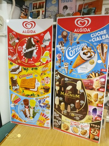 Tabella listino gelati targa - listino,
