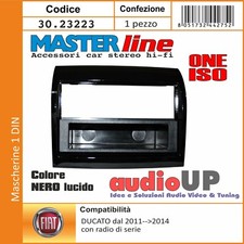 MASCHERINA RADIO 1 DIN FIAT DUCATO CON CASSETTO 2011 AL 2014 CON RADIO DI SERIE