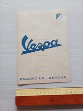 Piaggio Vespa 125 - 150 - GS 150 1955 depliant italiano originale