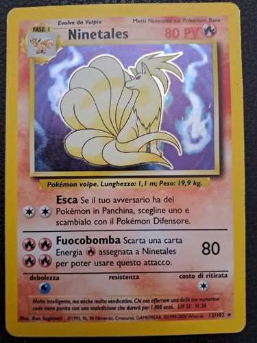 Ninetales 102 holo - ninetales, set