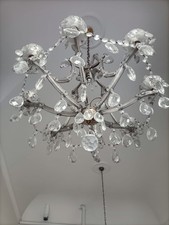 Lampadario /i  arredamento vintage usati metallo e vetro / cristallo