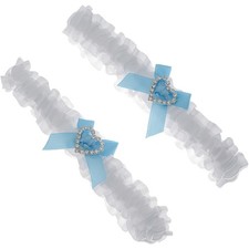  Set di giarrettiera da sposa 2 pezzi affascinante set di giarrettiera per