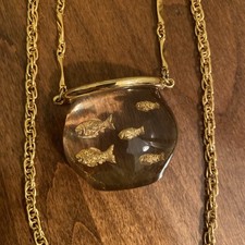 Collana Lucite Fishbowl tono